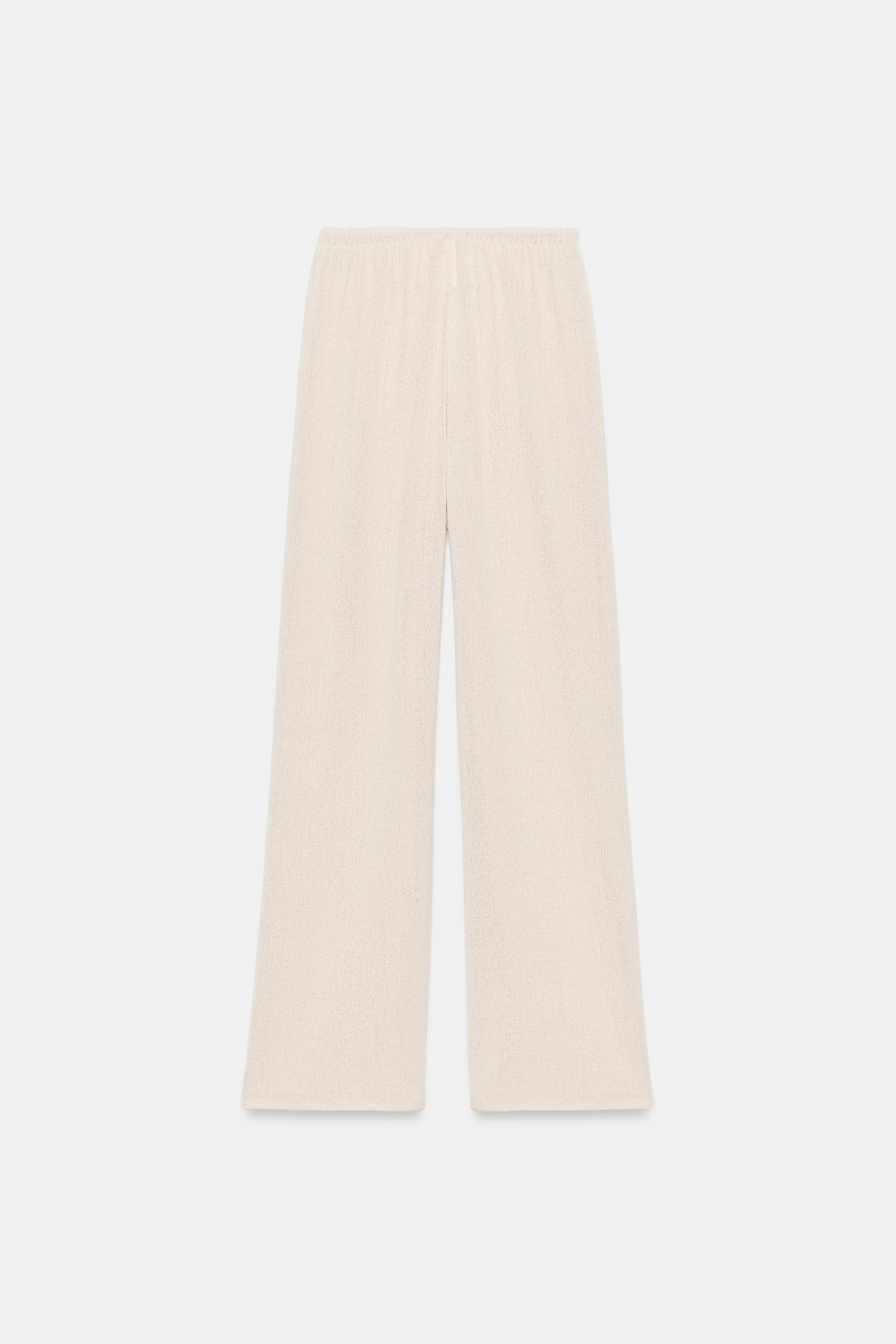 PANTALON RUSTIQUE À JAMBES LARGES